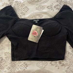 Lily Rose long sleeve crop top.